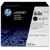 Image de Pack de 2 Toners LaserJet 64X (CC364XD) - Noir