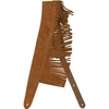 Image de Suede Fringe Strap sangle guitare avec franges, marron