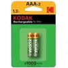 Image de Kodak Pile Rechargeable Aaa 1000mah Ni-mh 2 Unités One Size