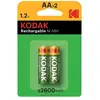 Image de Kodak Pile Rechargeable Aa 2600mah Ni-mh 2 Unités One Size