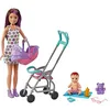 Image de Barbie Coffret Skipper Baby-Sitter avec Poupée Skipper Brune, Poussette, Poupée Bébé et 5 Accessoires Jouet Enfant, Dès 3 Ans, GXT34, Taille unique en occasion ou reconditionné