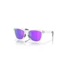 Image de Oakley - Frogskins Range - Lunettes de soleil Matte Clear - Prizm Violet Cat 3