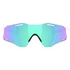 Image de Oakley - Cybr Zero - Lunettes vélo Polished White - Prizm Sapphire Cat 3