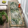 Image de SAFAVIEH Tapis Boho Pour Salon, Salle à manger, Chambre à coucher - Monaco Collection, Tapis à poil court, Vert forêt et bleu clair, 66 X 183 cm en occasion ou reconditionné