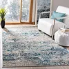 Image de SAFAVIEH Tapis Contemporain pour Salon, Salle à Manger, Chambre à Coucher - Madison Collection, Tapis à Poil Court, Gris et Bleu, 160 X 229 cm en occasion ou reconditionné