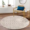 Image de Livabliss Tokyo Géométrique Scandinave - Grand Salon, Salle à Manger, Chambre, Cuisine - Design Boheme Chic, Berbere Moderne, Poil Court 160 cm Rond - Ivoire, Gris, Noir en occasion ou reconditionné
