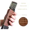 Image de Guitare de Poche, Mini Guitare Portable 6 frettes Outil d'entraînement d'accords rotatif pour Débutant