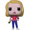 Image de Figurine Pop Rick et Morty Beth avec verre de vin 9 cm