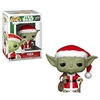Image de Figurine à tête branlante Pop Star Wars Holiday Santa Yoda