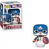 Image de Funko Pop! Bobble Marvel: Holiday - Captain America - Figurine en Vinyle à Collectionner - Idée de Cadeau - Produits Officiels - Jouets pour Les Enfants et Adultes - Movies Fans en occasion ou reconditionné