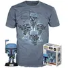 Image de Figurine Funko POP & T-shirt Star Wars Mandalorian L Bleu L 889698471053