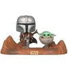 Image de Figurine Funko Pop Star Wars Mandalorian - The Child and Mandalorian Marron TU 889698499309