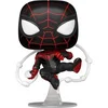 Image de Figurine Funko Pop Marvel Spiderman Miles Morales Advanced Tech Suit Noir 9 cm 889698546935
