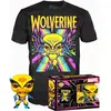 Image de Figurine Funko POP & T-shirt Marvel Wolverine Black Light Noir S 889698551403