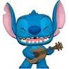 Image de Figurine avec ukulélé Funko Pop Disney Lilo and Stitch Bleu 9 cm 889698556156
