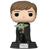 Image de Funko Pop Star Wars Mandalorian Luke Skywalker avec Grogu Chiffre, 9 cm Hauteur en occasion ou reconditionné