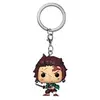 Image de Figurine Pop Keychain porte-clé Demon Slayer Tanjiro avec Chase Modèle aléatoire