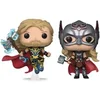 Image de Figurine de collection Funko Thor Love and Thunder Thor & Mighty Thor (x2) Multicolore 9 cm FK63176
