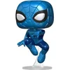 Image de Figurine Funko POP Marvel Make a Wish Spiderman Metallic Bleu 9 cm 889698636759
