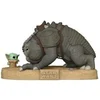 Image de Star Wars : The Book of Boba Fett - Figurine POP! Super Sized Jumbo Grogu with Rancor 25 cm