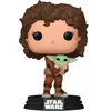 Image de Figurine de collection en vinyle Funko Star Wars The Mandalorian POP Peli Motto W/Grogu Marron 9 cm FK76552
