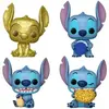 Image de Figurine Funko Stitch Holiday 2024 Pocket POP! Dreidel (x4) Bleu 4 cm FK79952