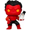Image de Figurine Funko Pop Marvel Red Hulk with Snowman Rouge 9 cm 889698800341