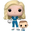 Image de Figurine Funko Marvel The Fantastic 4 Invisible Woman & Franklin Bleu 9 cm 889698835831