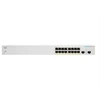 Image de Business 220 Series CBS220-16P-2G - Commutateur - intelligent - 16 x 10/100/1000 (PoE+) + 2 x Gigabit SFP (liaison montante) - Montable sur rack -