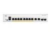 Image de Catalyst 1300-8FP-2G - Commutateur - C3 - Géré - 8 x 10/100/1000 (PoE+) + 2 x combinaison Gigabit SFP/RJ-45 - Montable sur rack - PoE+ (120 W)