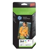 Image de HP 364 Series Photo Value Pack - Pack de 3 - jaune, cyan, magenta - blister - cartouche imprimante/kit papier - pour Deskjet 35XX; Photosmart 55XX,
