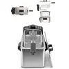 Image de Friteuse électrique - Inox - 3L - 2000W - Thermostat réglable - Panier amovible