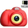 Image de Appareil photo pour enfants de 8MP avec carte mémoire de 16 Go - Rouge