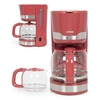 Image de Cafetière Electrique - Haute Qualité - 1000W - 15 Tasses - Inox Rouge - Système Anti Gouttes