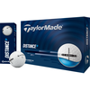 Image de TaylorMade Balles de golf Distance Plus - Lot de 12, blanc
