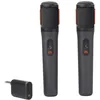 Image de JBL Partybox Wireless Mic, lot de 2 microphones sans fil numériques, 20 heures d'autonomie, batteries rechargeables, connexion stable de 2,4 GHz, réduction des bruits indésirables en occasion ou reconditionné