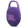 Image de JBL Clip 5, Enceinte Bluetooth ultra-portable, mousqueton intégré, son JBL Pro, basses percutantes, 12 heures d'autonomie, fonction Playtime Boost, résistante à l'eau et à la poussière IP67, en violet en occasion ou reconditionné