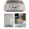 Image de Plancha électrique - INOX - Professionnelle - 2800W - Thermostat ajustable - Grande surface 43x35cm