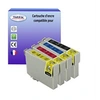 Image de 4 Cartouches Compatibles avec Epson Stylus SX400, SX405 remplace Epson T0711 T0712 T0712 T0714 -