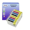 Image de 8 Cartouches Compatibles avec Epson Stylus SX100, SX105, SX110, SX115 remplace Epson T0711 T0712 T0712 T0714 -