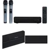 Image de Barre de son portable - - 30W - 2 microphones sans fil UHF - Bluetooth 5.0 - Effet d'écho