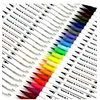 Image de 24 feutres de coloriage pour Journal 0,4 mm Double pointes feutre fine et pinceau Couleur à l'eau Stylos de dessin pour étudiant