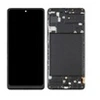 Image de Ecran LCD et Vitre Tactile OLED Noir avec Châssis pour Galaxy A71 A715 (Small Size)