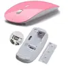 Image de Souris Ultra Plate pour PC Sans Fil USB Capteur Optique 3 Boutons Universelle (ROSE)