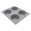 Image de Moule pour 4 mini muffins en silicone elastomoules - - Gris - Silicone