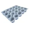 Image de Moule pour 20 mini cannelés bordelais en silicone elastomoule - - Gris - Silicone