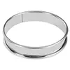 Image de Cercle à tarte bord roulé 8 cm en inox - - Argent / Métallique - Acier Inoxydable (inox)