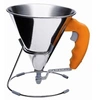 Image de DeBuyer - Mini-Entonnoir à piston automatique avec support 0,8 L - Orange