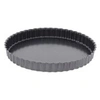 Image de Moule à tarte 28 cm en acier antiadhésif fond fixe - - Gris - Acier