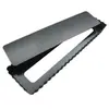 Image de De buyer 4708.36 moule à tarte rectangulaire cannelé à bords droits - fond amovible - acier revêtu - ht. 2,7 cm - 36 x 10 cm